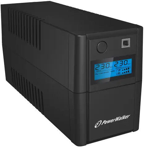 PowerWalker VI 850 SHL FR / záložní zdroj UPS / 850 VA / 480 W / 2x FR / RJ11 / USB