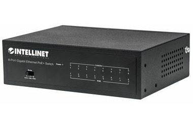 Intellinet Switch 8 Port Gigabit Ethernet PoE+ 60W / 8-port / 1000 Mbps