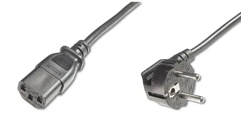 PremiumCord Kabel síťový 230V k počítači 1m