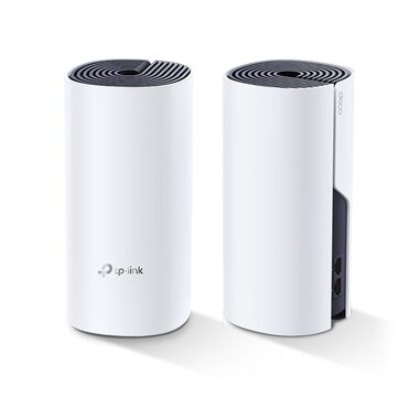 TP-Link Deco P9(2-pack) bílá / Wi-Fi systém MESH AC1200 + AV1000 / 2.4GHz 300Mbps / 5GHz 867Mbps / 2x GLAN
