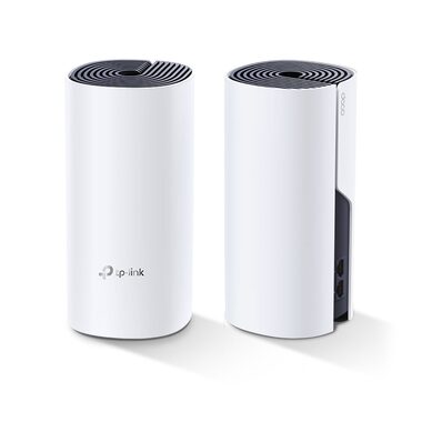 TP-link Deco P9(2-pack) bílá / Wi-Fi systém MESH AC1200 + AV1000 / 2.4GHz 300Mbps / 5GHz 867Mbps / 2x GLAN