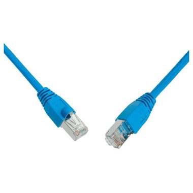 Solarix SFTP CAT5E 3m snag proof modrá / Patch kabel / RJ45-RJ45