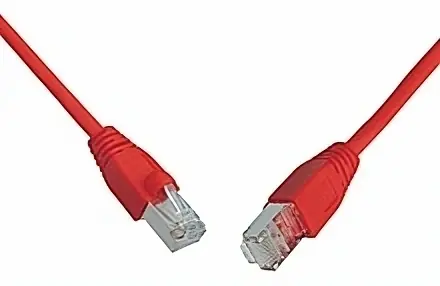 Solarix SFTP CAT5E 3m snag proof červená / Patch kabel / RJ45-RJ45