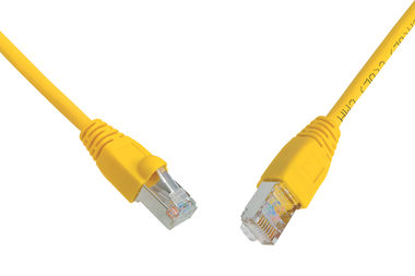 Solarix SFTP CAT6 0.5m snag proof žlutá / Patch kabel / RJ45-RJ45