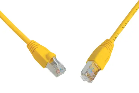 Solarix SFTP CAT6 5m snag proof žlutá / Patch kabel / RJ45-RJ45