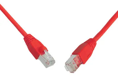Solarix SFTP CAT6 2m snag proof červená / Patch kabel / RJ45-RJ45