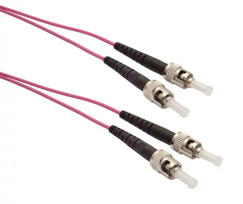 Solarix optický kabel ST-ST OM4 1m / Patch kabel / Multimode / Duplex