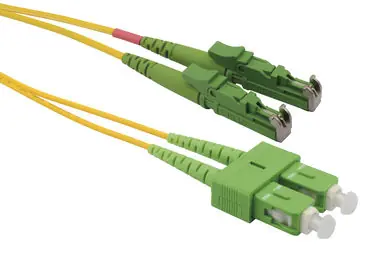 Solarix optický kabel E2000-SC APC 2m / Patch kabel / Singlemode / Duplex / OS