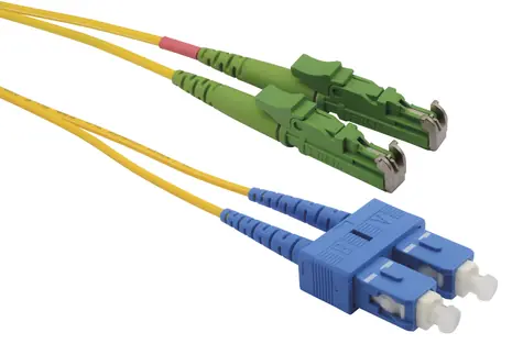 Solarix optický kabel E2000-SC 1m / Patch kabel / Singlemode / Duplex / OS / APC-UPC / E2000-SC