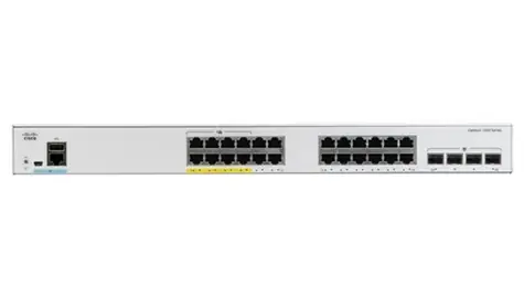 Cisco C1000-24T-4G-L / Switch / 24x RJ-45 10|100|1000 / 4x SFP / QoS / VLAN