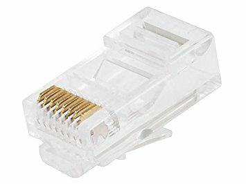 Solarix konektor RJ45 CAT6 pro drát - 1ks / nestíněný / skládaný