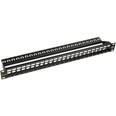 Solarix univerzální modulární patch panel 24 portů šedá / 0.5U