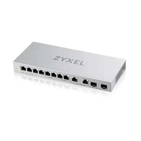 ZyXEL XGS1010-12 / 12-Port Switch / Unmanaged / 8x GbE / 2x 2.5GbE / 2x SFP+ (Uplink) / QoS  