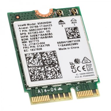 Intel Wi-Fi AC 9560 / Wi-Fi adaptér / M.2 2230 / 802.11ac / Dual-Band 2.4+5GHz / Bluetooth 5.0 / M.2 / CNVi