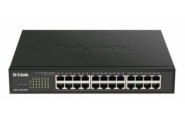 D-Link 24-Port PoE Gigabit Smart Managed Switch / 24x GLAN / 12x LAN PoE / PoE 100W