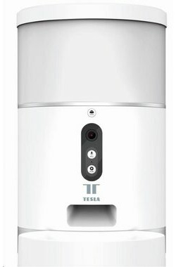 Tesla Smart Pet Feeder cam bílá / Smart dávkovač krmiva / 4l / dávka 10 porcí / jedna porce 10g / Wi-Fi / Android & iOS
