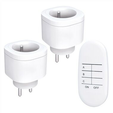 Solight DY08 dálkově ovládané zásuvky set 2 + 1 / 2 zásuvky / 1 ovladač / learning code