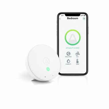 AirThings Wave mini - senzor kvality ovzduší & vlhkosti & teploty a vzdušných chemikálií
