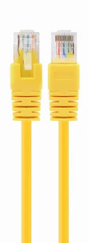 Gembird PP6U-1M CAT6 UTP 1 m žlutá / Patch kabel / RJ45-RJ45