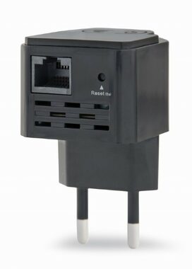 Gembird WNP-RP300-03-BK / WiFi repeater  / 300 Mbps / 1x LAN / 802.11n / černá