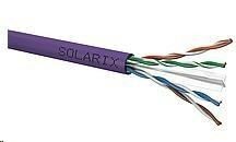 Solarix instalační kabel CAT6 100m fialová / vnitřní instalace / LSOH plášť / nestíněný / box