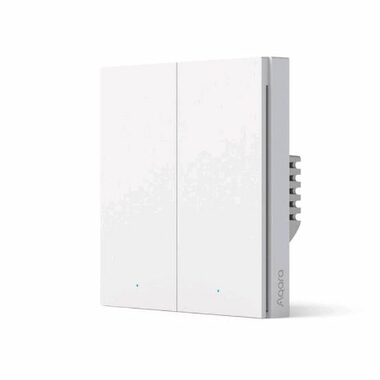 Aqara Smart Wall Switch H1(No Neutral Double Rocker) / nástěnný vypínač (bez neutrálu) / Zigbee  / doprodej