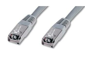 OEM SFTP CAT5E 10m / Patch kabel / RJ45-RJ45 / šedé