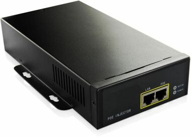 MicroConnect IEEE Gigabit PoE Injector černá / 802.3af/at / 95W 