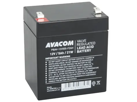 AVACOM PBAV-12V005-F2AH / Baterie pro UPS / 12V / 5Ah / F2