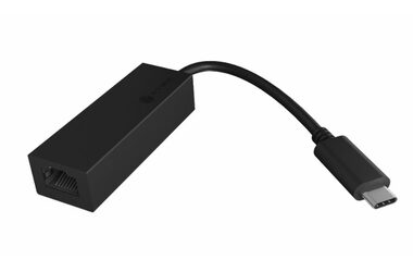 Icy Box IB-LAN100-C3 černá / USB 3.0 C síťový adaptér na RJ45