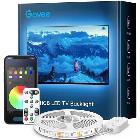 Govee TV 46-60" SMART LED podsvícení RGB + ovladač / LED pásek pro osvětlení TV / ovladač / 10W / 450lm / BT / RGB