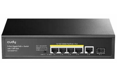 Cudy GS1005PTS1 PoE switch / 4x PoE RJ45 / 1x RJ45 / 1x SFP  / 1000Mbps / 120W