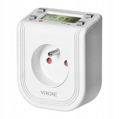 Virone DT-4 časový spínač  / 16 programů / 3680W / LCD / IP20