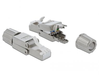 Delock RJ45 samec Cat.6 STP bez použití nástrojů / Konektor RJ 45 / stíněný