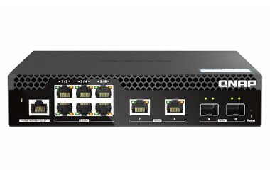 QNAP QSW-M2106R-2S2T / Switch / 6x2.5GbE RJ45 / 2x10GbE RJ45 / 2x10GbE SFP+ / řízený