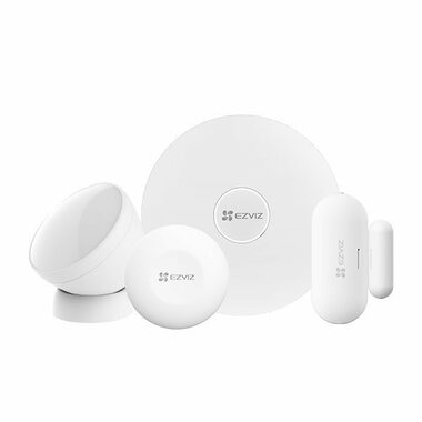 EZVIZ Home Sensor Kit bílá / Wi-Fi / Zigbee 3.0 / domácí brána / PIR / senzor otevření / zavření / chytré tlačítko/