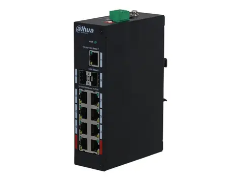 Dahua PFS3211-8GT-120-V2 / Switch / 1000Mbps / 9x RJ-45 / 2x SFP / 8x PoE