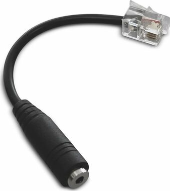 Sonoff Adaptér pro senzory 2.5 mm Jack (F) - RJ9 (M) 5 cm černá