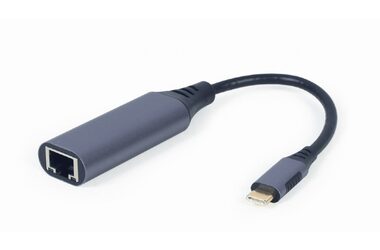 Gembird A-USB3C-LAN-01 Adaptér USB-C - LAN šedá 