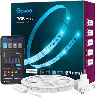 Govee H615A 5m / LED pásek / 24 W / 608 lm / BT / Wi-Fi / RGB 