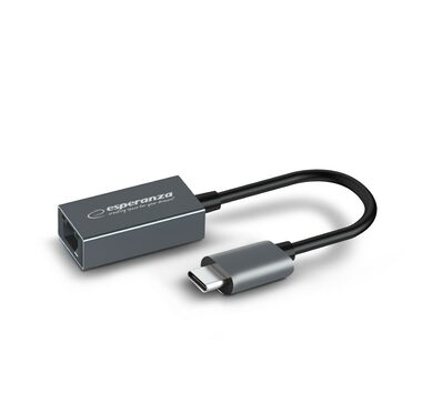 Esperanza ENA102 síťový adaptér / 1000 Mbps (RJ45) / USB-C 