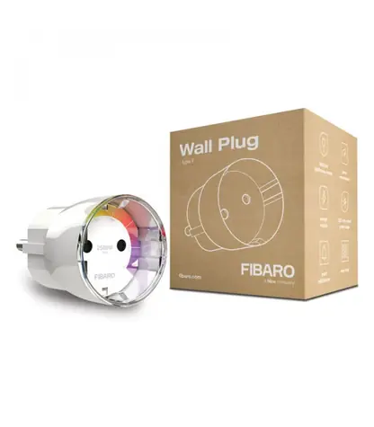 Fibaro Wall Plug Type F bílá / Chytrá zástrčka / 2500W / Z-Wave / doprodej