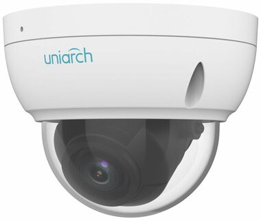 Uniarch IPC-D314-APKZ bílá / Venkovní IP Kamera / Dome / 2560 x 1440 / IR / RJ45 / PoE / MicroSD / IP67