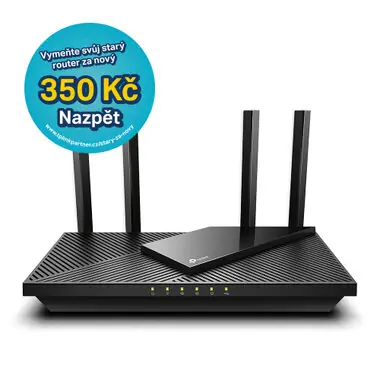 Rozbaleno - TP-Link Archer AX55 Pro /Wi-Fi 6 Router AX3000/Dual Wi-fi / 2.4GHz 574Mbps / 5GHz 2402Mbps / 1x WAN / 4x LAN / rozbaleno