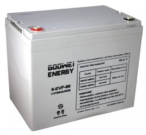 GOOWEI ENERGY Pb trakční záložní akumulátor VRLA GEL 12V/80Ah