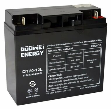 GOOWEI ENERGY Pb záložní akumulátor VRLA GEL 12V/20Ah