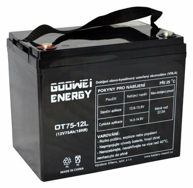 GOOWEI ENERGY Pb záložní akumulátor VRLA GEL 12V/75Ah