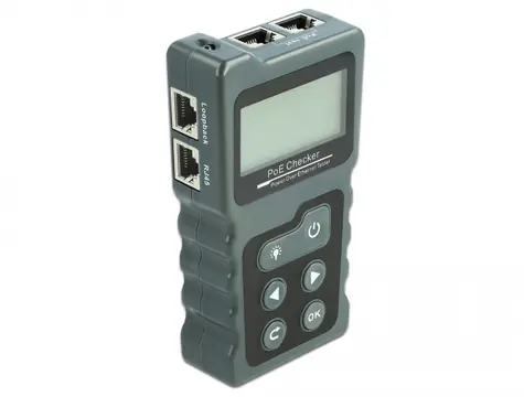 DeLock LCD Kabelový tester RJ45 šedá