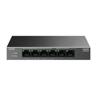 TP-Link LS106LP / Switch / 1.2 Gbps / 6x LAN / PoE