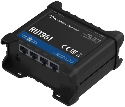 Teltonika RUT951 / 4x LAN / LTE / Dual SIM / RutOS